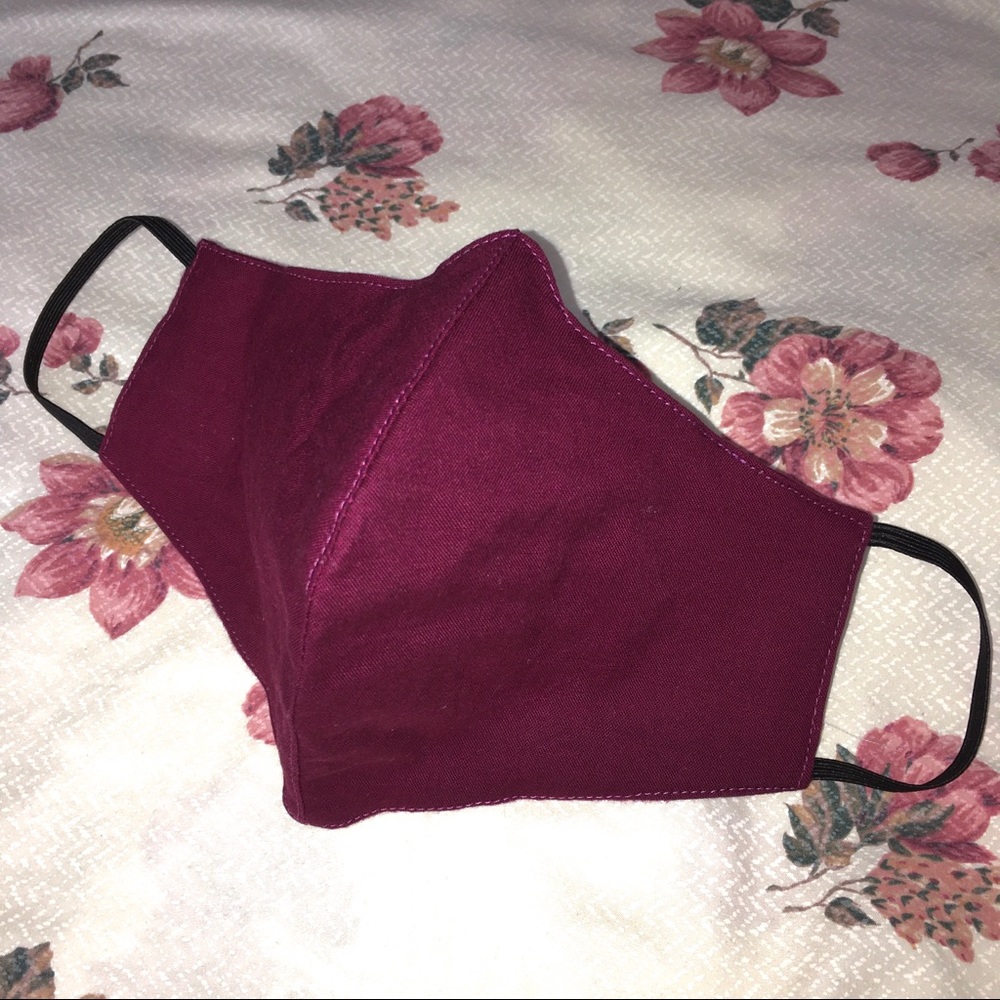 BORDEAUX essential solid, Maxim quality face mask